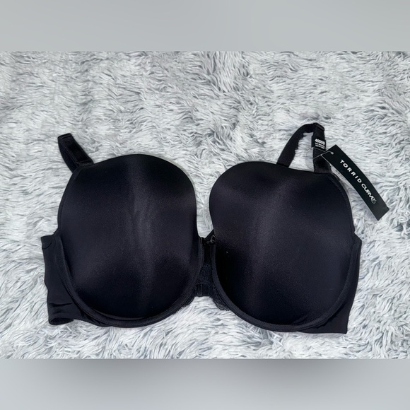 Torrid Curve Perfect T-Shirt Push-Up Bra Black Size 40DDD - Picture 4 of 8